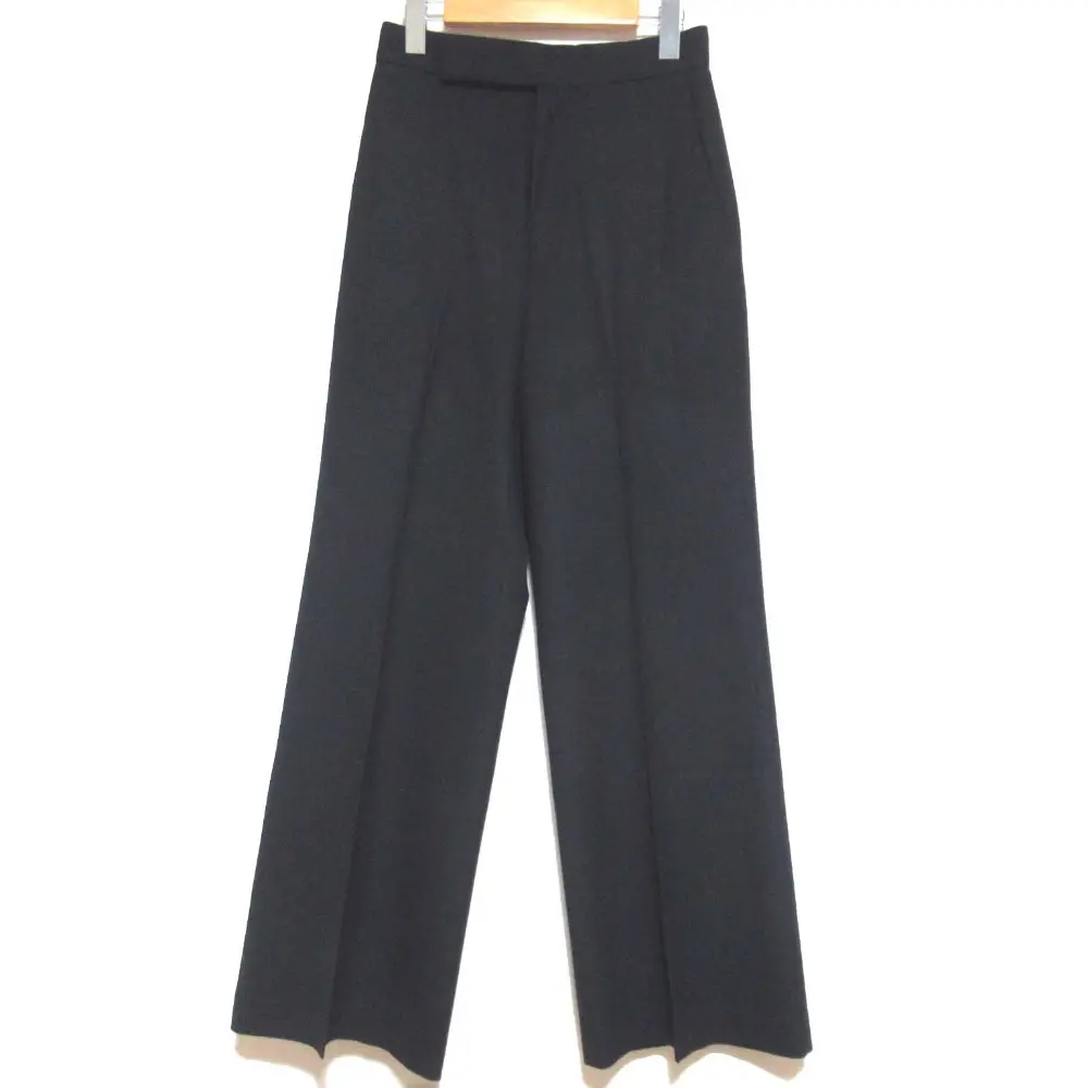 MADISONBLUE マディソンブルー BAGGY SLACKS FLANNEL バギースラックス フレアパンツ ドレスパンツ MB194-3012 S ネイビー