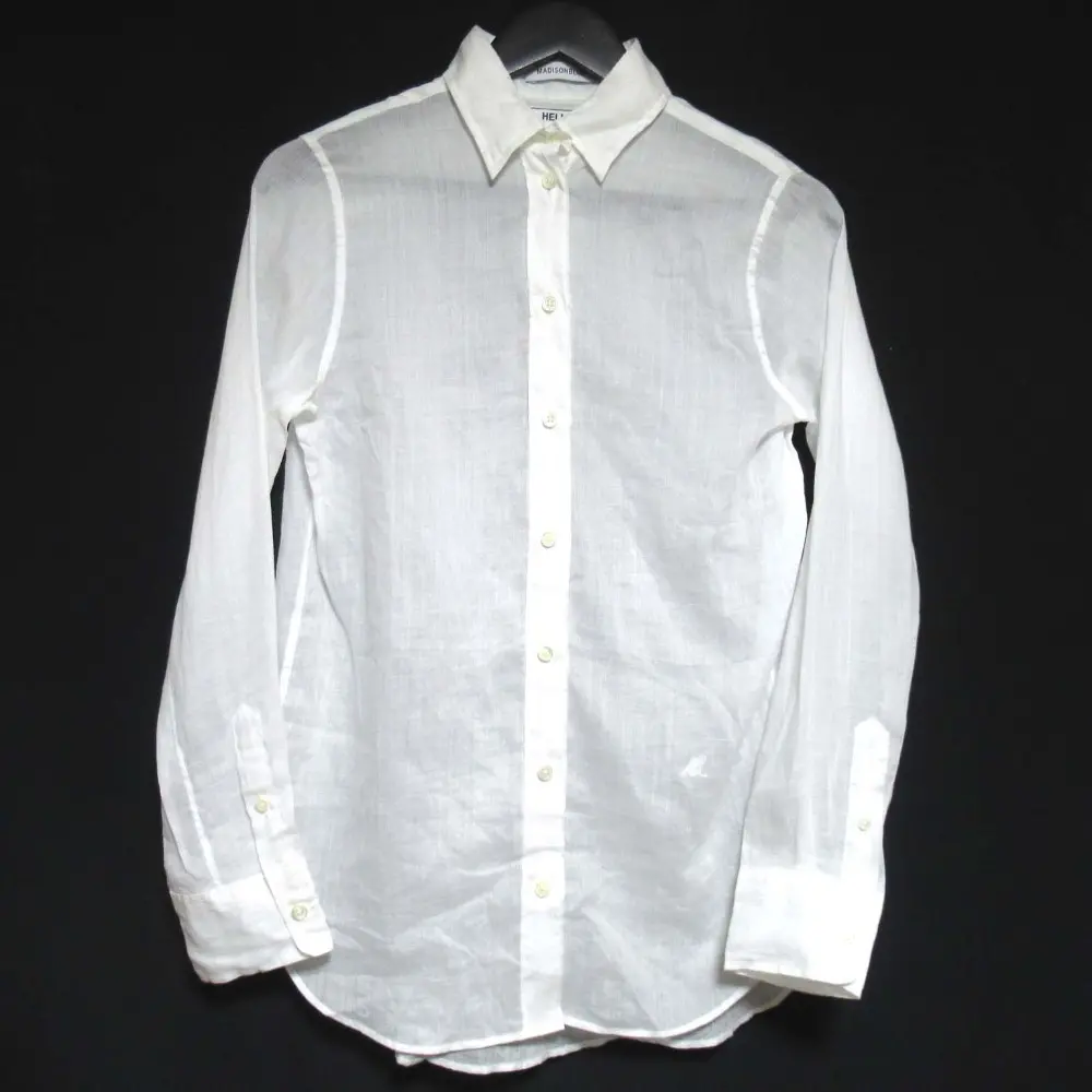 MADISON BLUE マディソンブルー MADAME SHIRT 長袖 リネン マダムシャツ MB999-5107 Mサイズ ホワイト