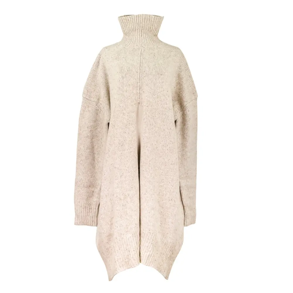 MADISON BLUE マディソンブルー MELANGE LONG TURTLE NECK PO メランジロング タートルネック ニット サイズ0 ベージュ