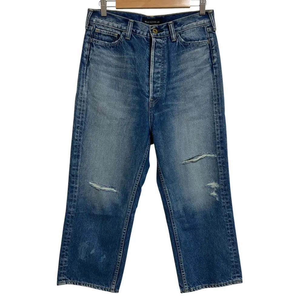 22AW MADISON BLUE マディソンブルー CRASHED SAROUEL DENIM デニムパンツ MB224-3001 Sサイズ インディゴ