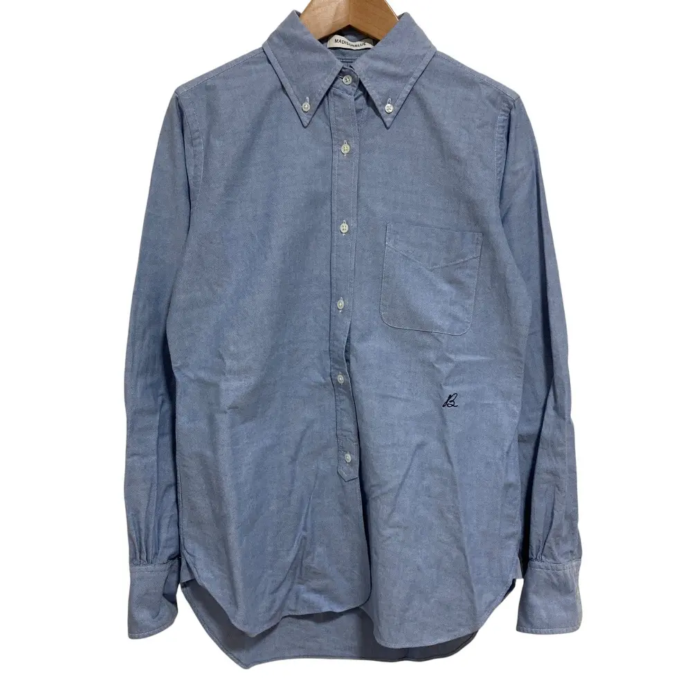 MADISON BLUE マディソンブルー 定番モデル MADISON L/S SHIRT OX オックスフォードシャツ Sサイズ サックスブルー