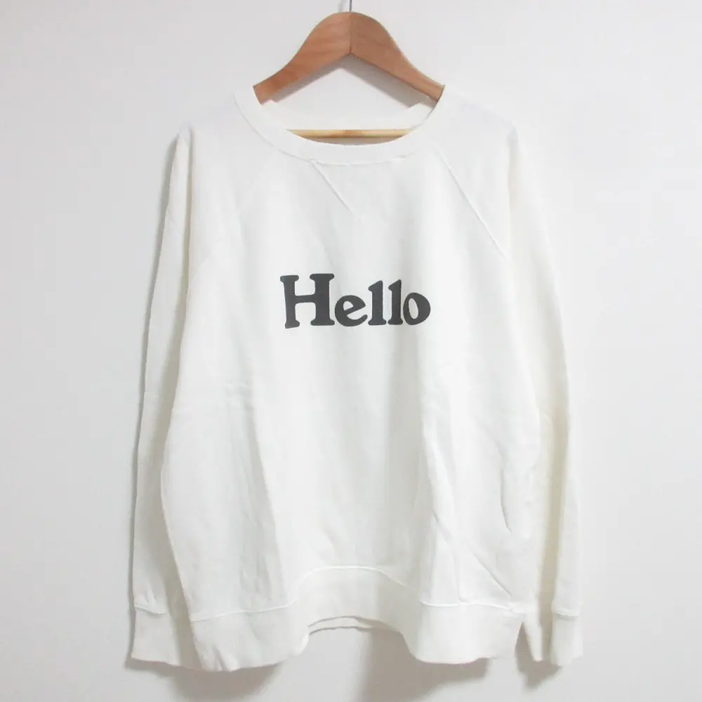 MADISON BLUE マディソンブルー HELLO SWEAT スウェット トレーナー MB224-7005 02サイズ ホワイト