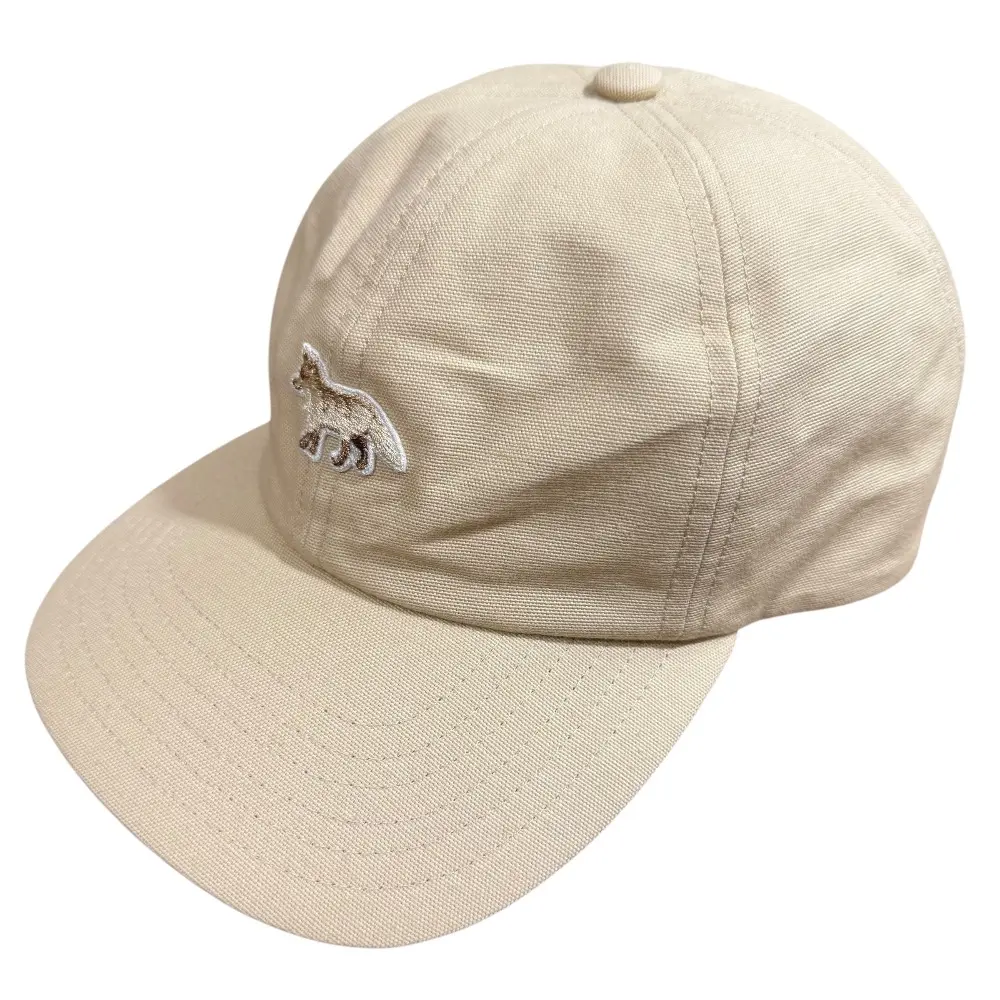 Maison Kitsune メゾンキツネ BABY FOX 6P CAP ベースボールキャップ 帽子 U ベージュ