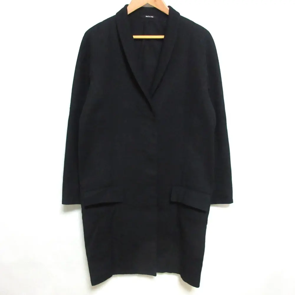 Maison Margiela 4 メゾンマルジェラ 比翼ボタン チェスターコート 4 36 ブラック