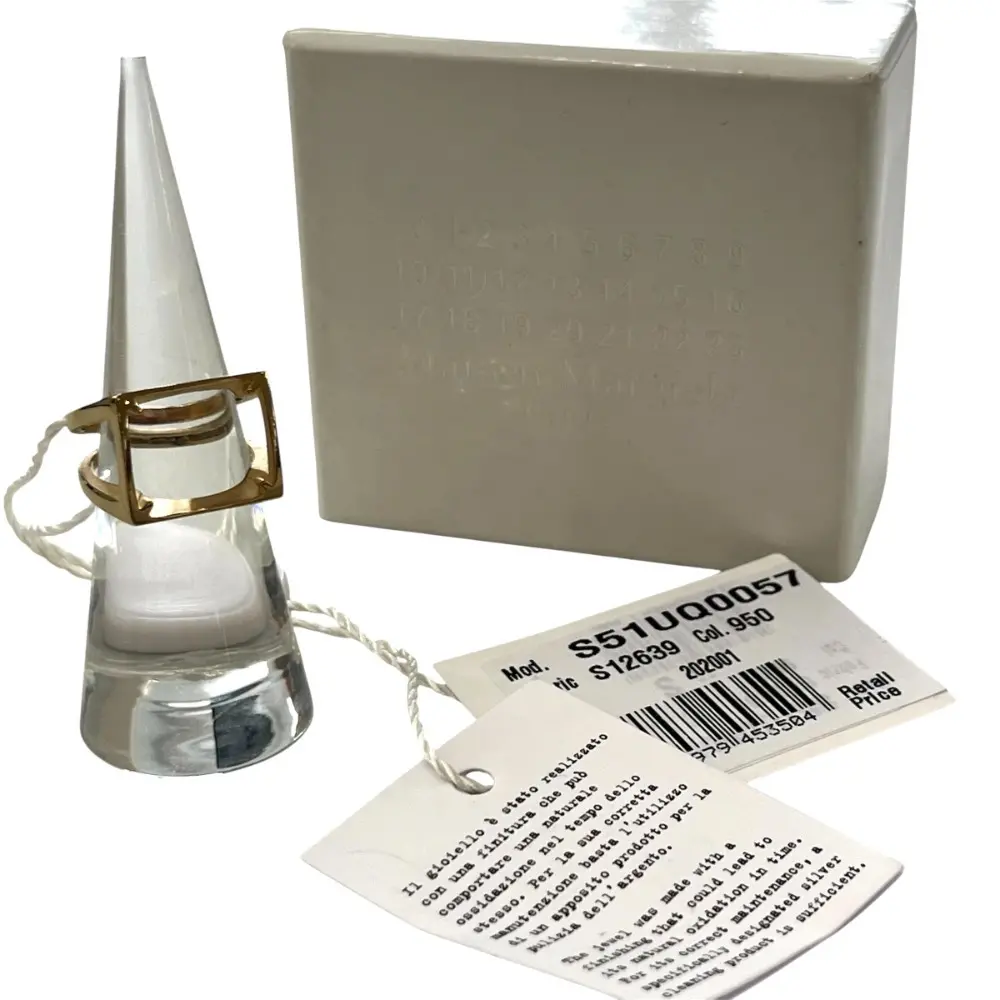 Maison Margiela メゾンマルジェラ11 4ステッチ リング 指輪 シルバー925 GP ゴールドカラー