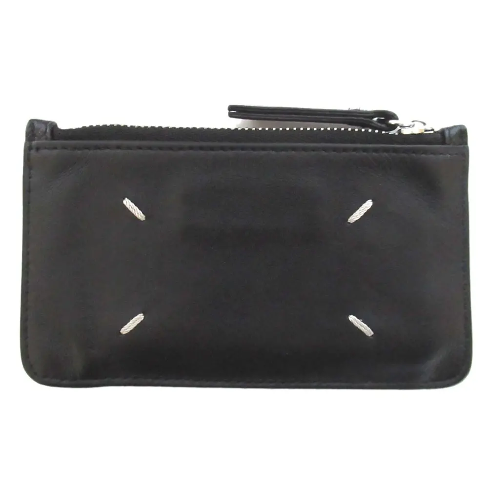 Maison Margiela メゾンマルジェラ 2022年モデル フラグメントケース 4ステッチ カードケース コインケース ブラック