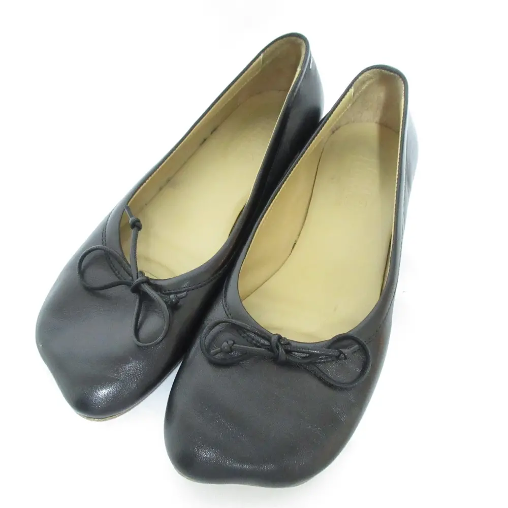MM6 Maison Margiela エムエムシックス メゾンマルジェラ アナトミックバレエ フラットシューズ サイズ36 約23cm ブラック