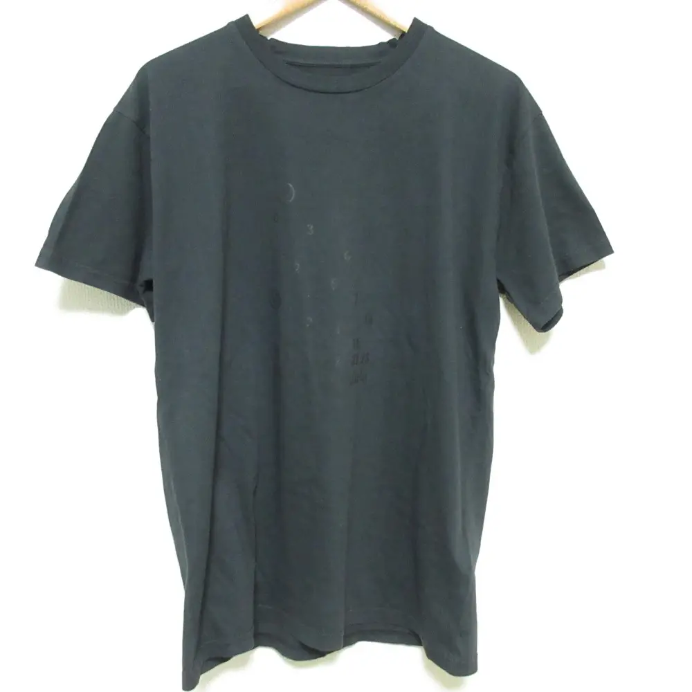23SS Maison Margiela メゾンマルジェラ 1 10 カレンダープリント 半袖 Tシャツ カットソー サイズM ブラック 