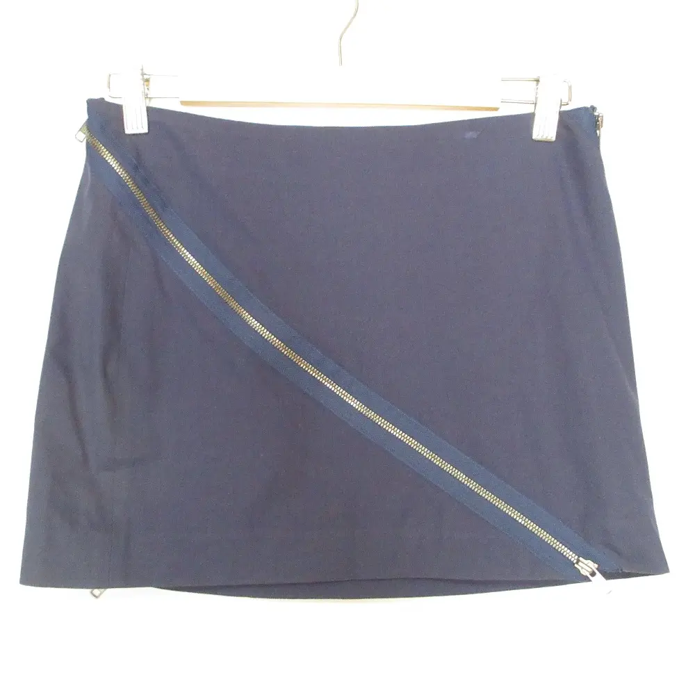 Maison Margiela 1 メゾンマルジェラ ジップデザイン ミニスカート 42 ネイビー