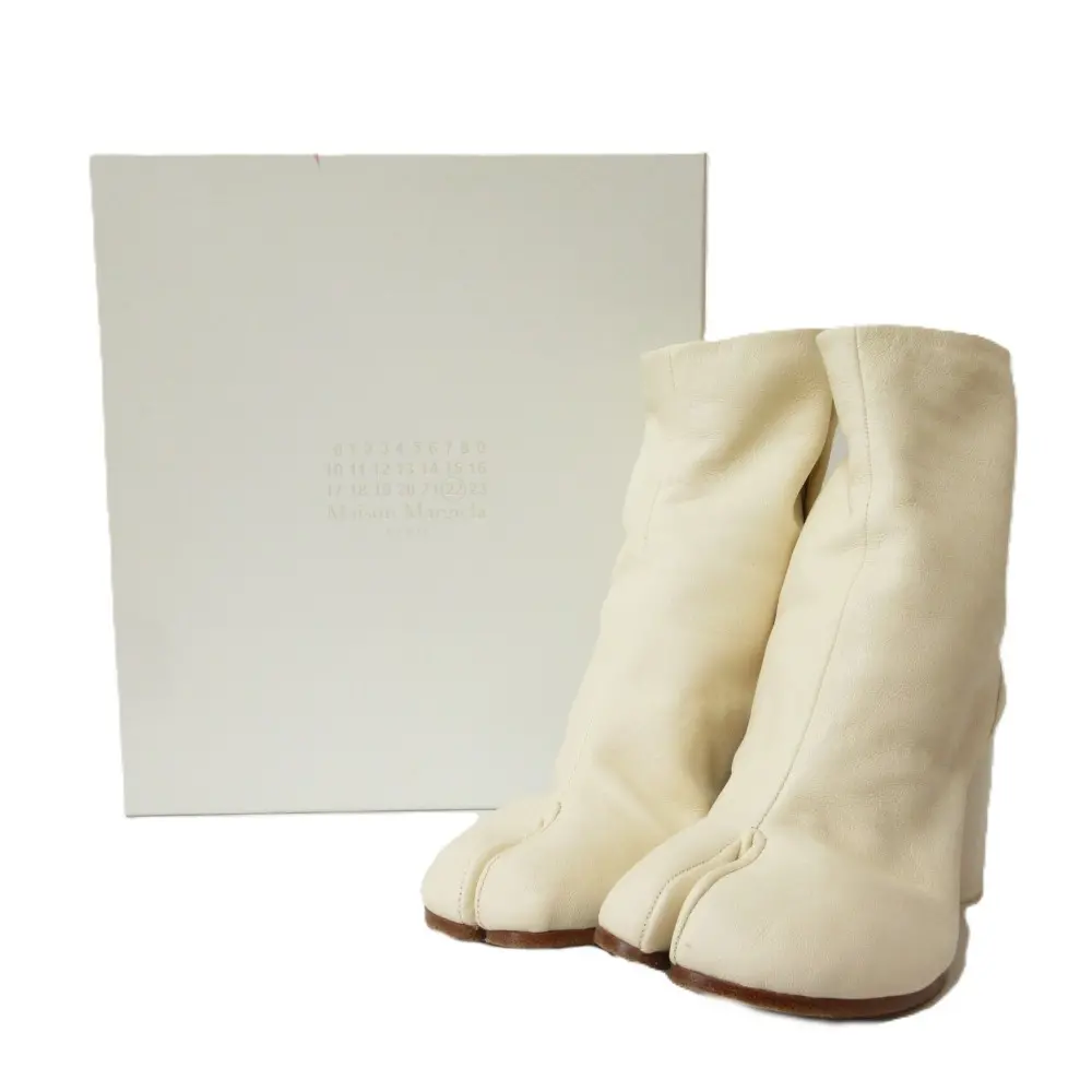 Maison Margiela 22 メゾンマルジェラ TABI BOOTS 足袋 チャンキーヒール アンクルブーツ 36 約23cm オフホワイト