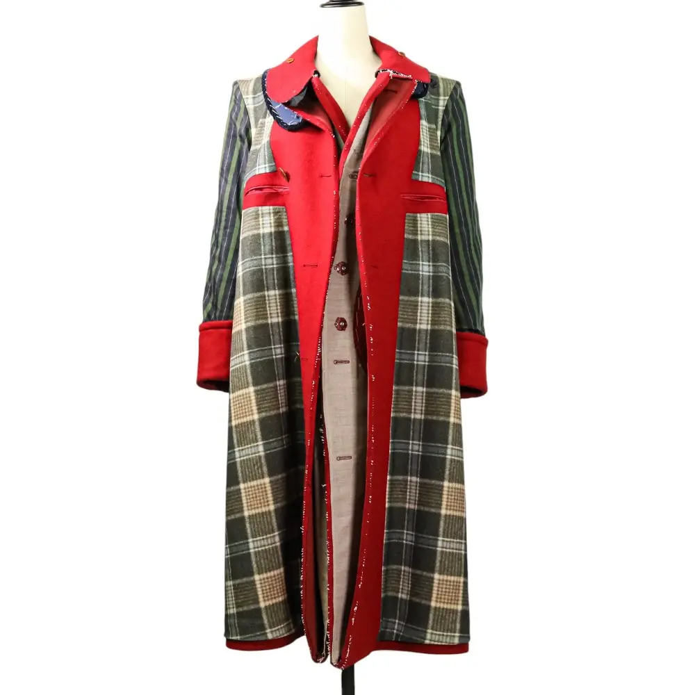 MAISON MARGIELA メゾンマルジェラ リバーシブル チェックパネル ステンカラーコート S29AA0253 サイズ36 レッドの買取実績【2025年3月買取】