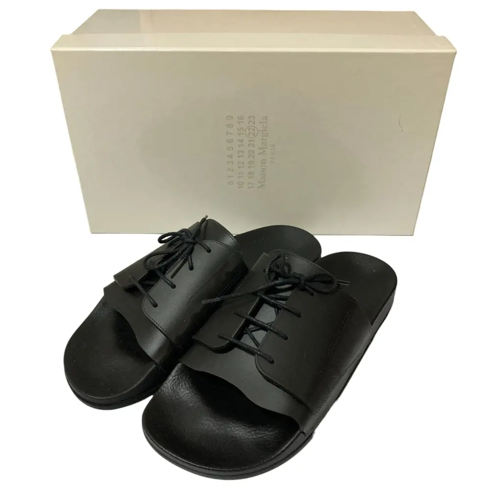 Maison Margiela メゾンマルジェラ 22 プール スライドサンダル S58WX0100 P5411 EUR38サイズ 24cm相当 ブラック