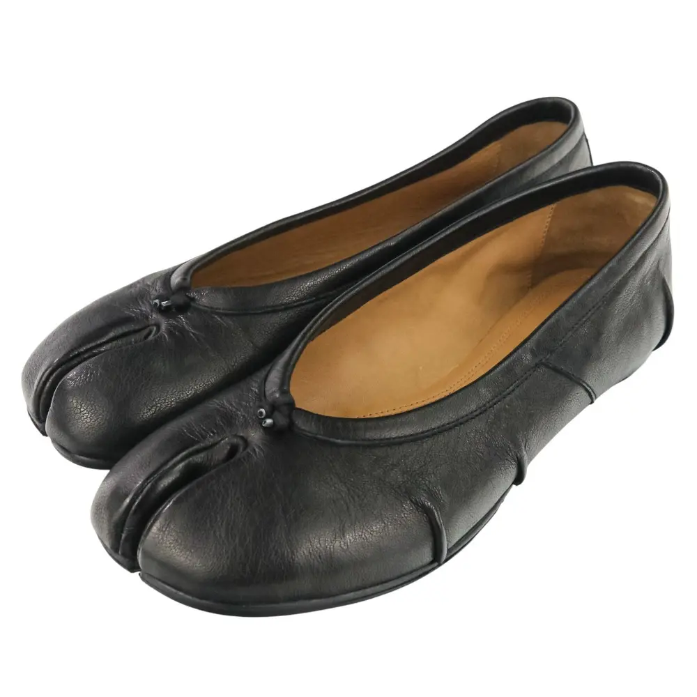 Maison Margiela 22 メゾンマルジェラ TABI BALLERINA NEW タビ バレリーナ バレエシューズ S58WZ0127 36.5 23.5cm相当 ブラック