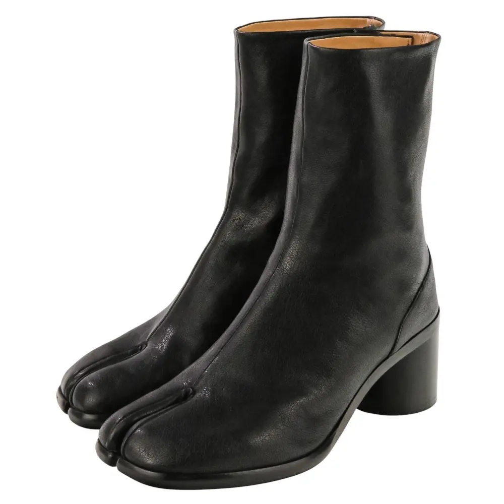 Maison Margiela 22 メゾンマルジェラ22 TABI 足袋 レザー ショートブーツ サイズ36.5 23.5cm相当 ブラック