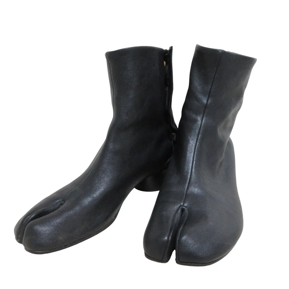 Maison Margiela 22 メゾンマルジェラ TABI レザー タビブーツ S58WU0273 サイズ38 24.5cm相当 ブラック