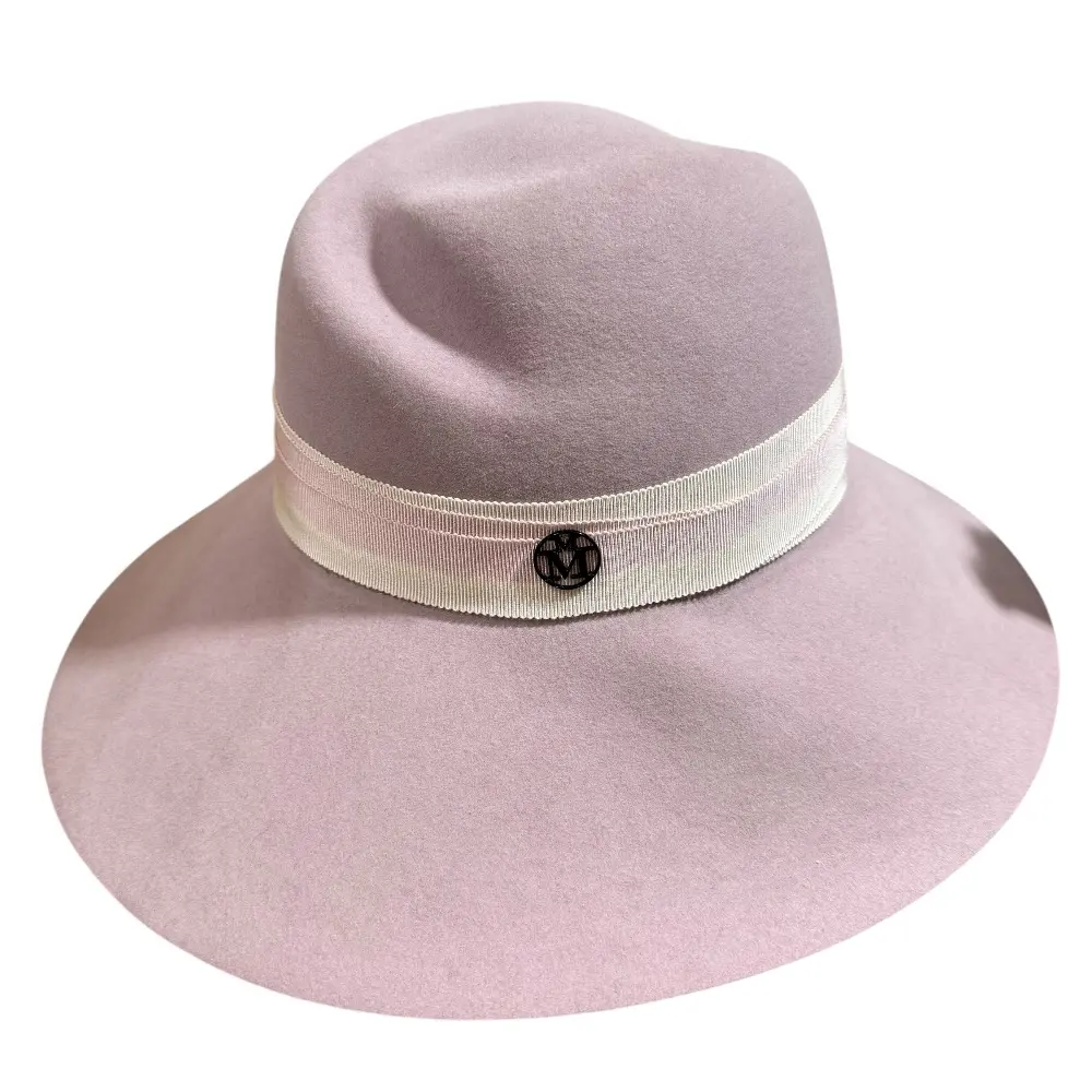MAISON MICHEL メゾンミッシェル フェルトハット 帽子 M ピンク