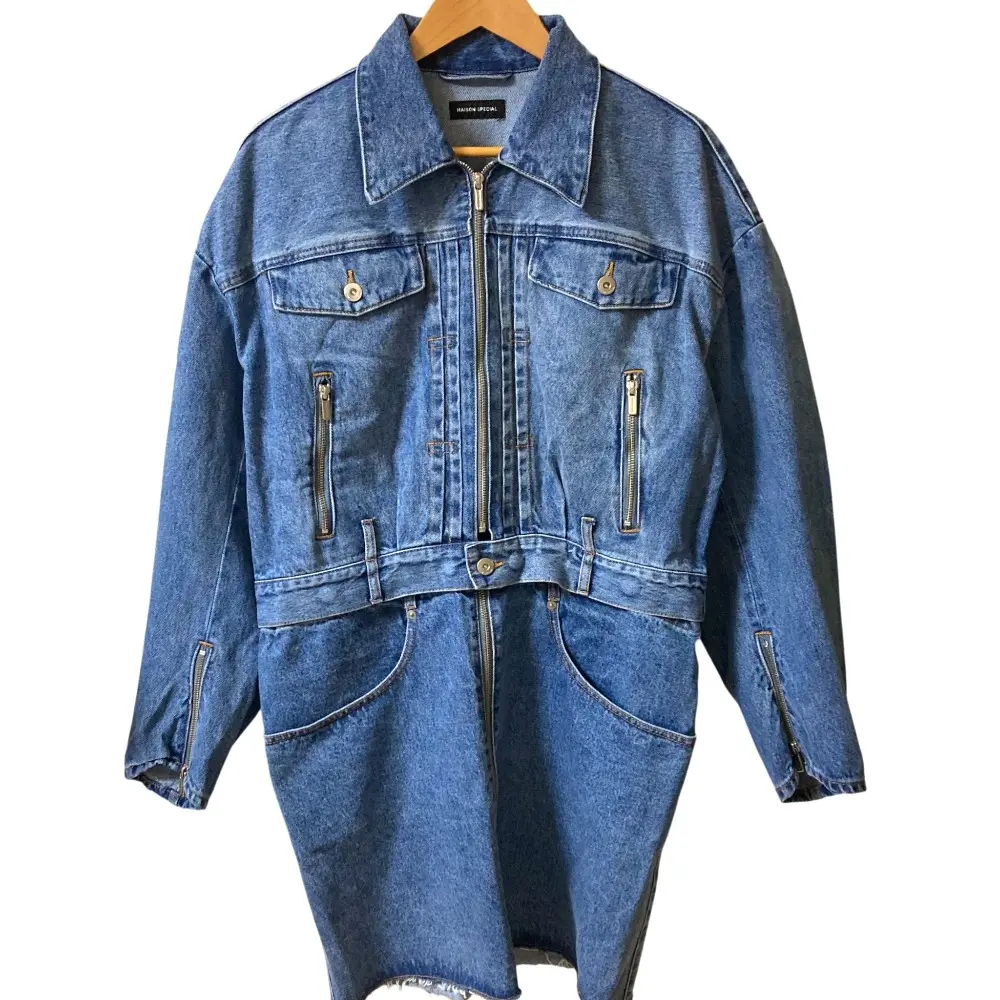 24SS MAISON SPECIAL メゾンスペシャル Multiway Denim Coat デニムコート 21241165801 サイズF インディゴ