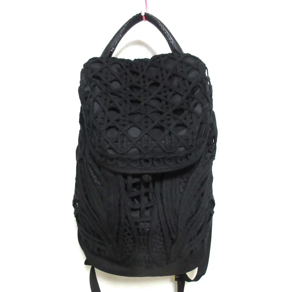 Mame Kurogouchi マメクロゴウチ コーディングエンブロイダリー ナイロン バックパック リュックサック MMFW16-AC401 ブラック