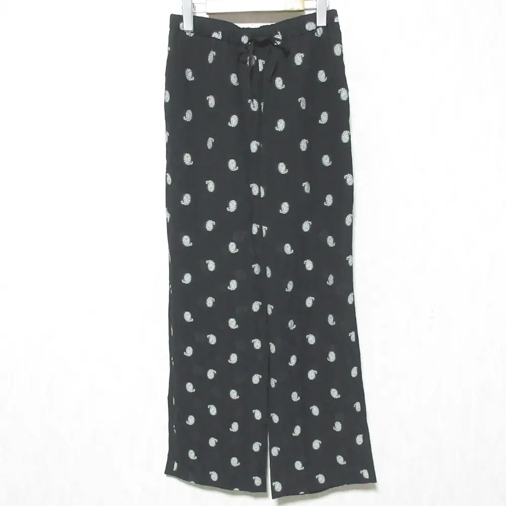 Mame Kurogouchi マメクロゴウチ Paisley Jacquard Trousers イージーパンツ MM21PF-PT711 サイズ2 ブラック
