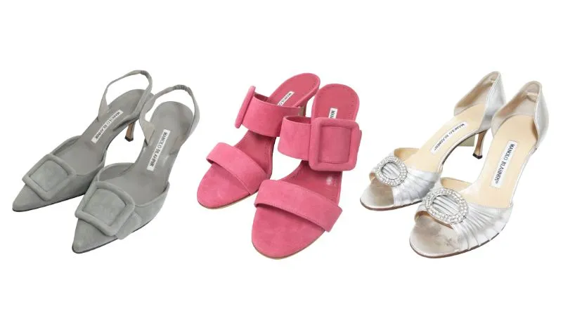 MANOLO BLAHNIK（マノロ ブラニク） の使用感の少ないアイテムは高価買取のポイントが高いです