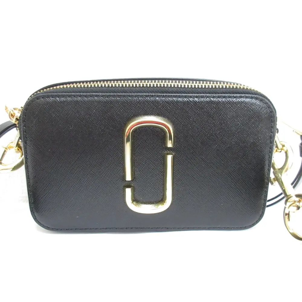 MARC JACOBS マークジェイコブス サフィアーノレザー スナップショット ショルダーバッグ M0014146 ブラック