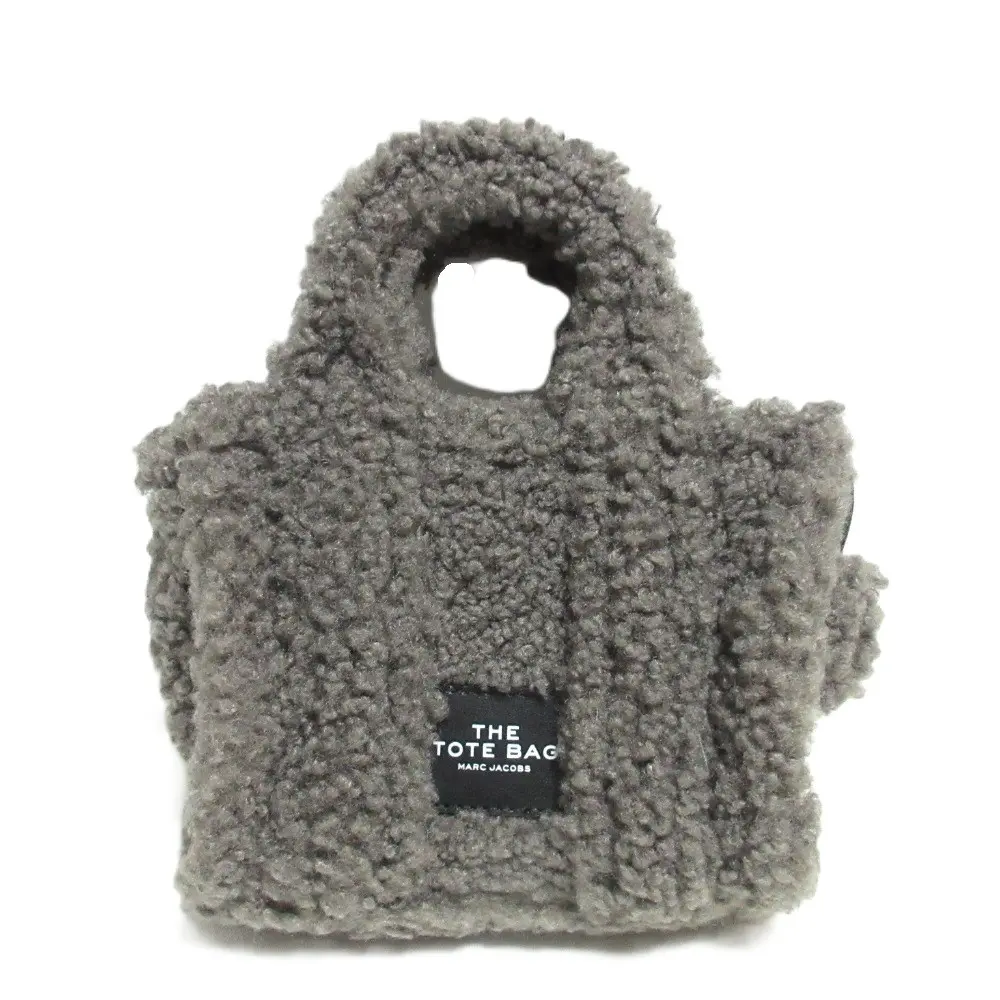 MARC JACOBS マークジェイコブス THE TEDDY TOTE BAG 2way マイクロ ショルダーバッグ トートバッグ H011M12FA22 グレー