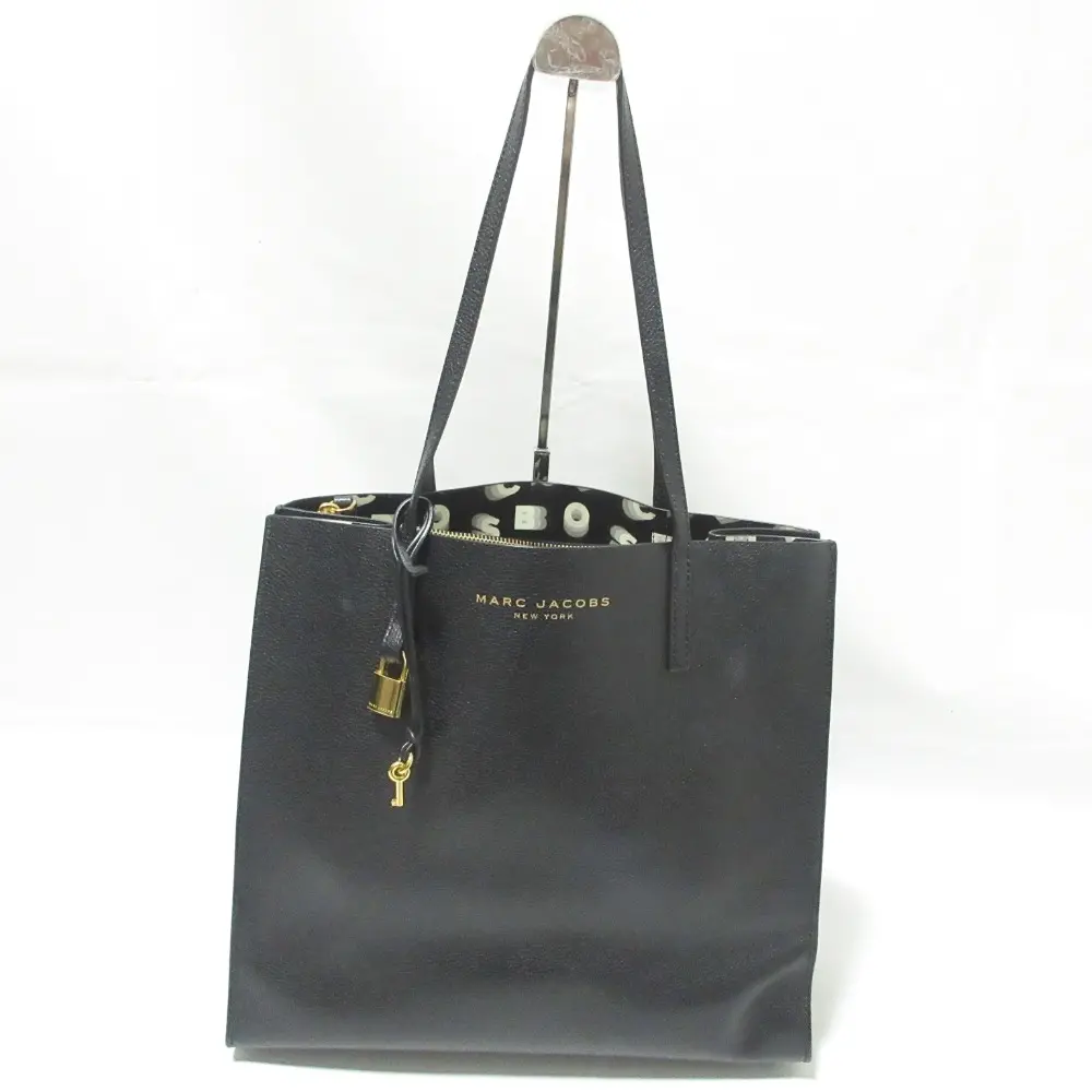 MARC JACOBS マークジェイコブス レザー A4対応 トートバッグ ワンショルダーバッグ M0015684 001 ブラック