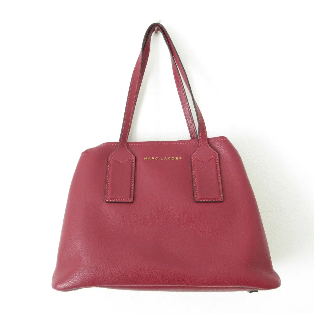 MARC JACOBS マークジェイコブス THE EDITOR TOTE レザー ポーチ付き トートバッグ M0012564 ボルドー