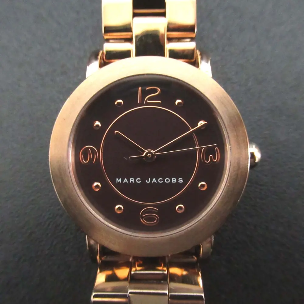 MARC JACOBS マークジェイコブス SS クォーツ アナログ 3針式 レディースウォッチ 腕時計 MJ3492 ブラウン文字盤×ピンクゴールド