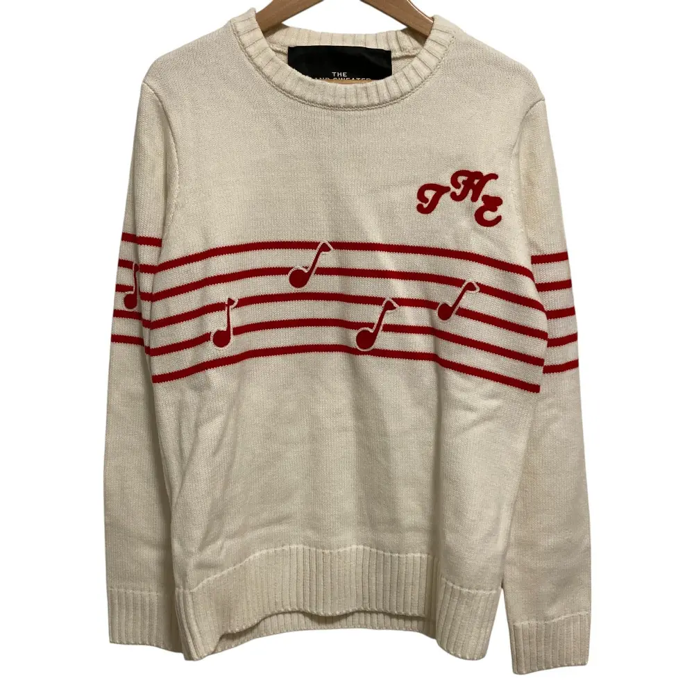 MARC JACOBS マークジェイコブス THE BAND SWEATER 音符 ニット セーター XS ホワイト