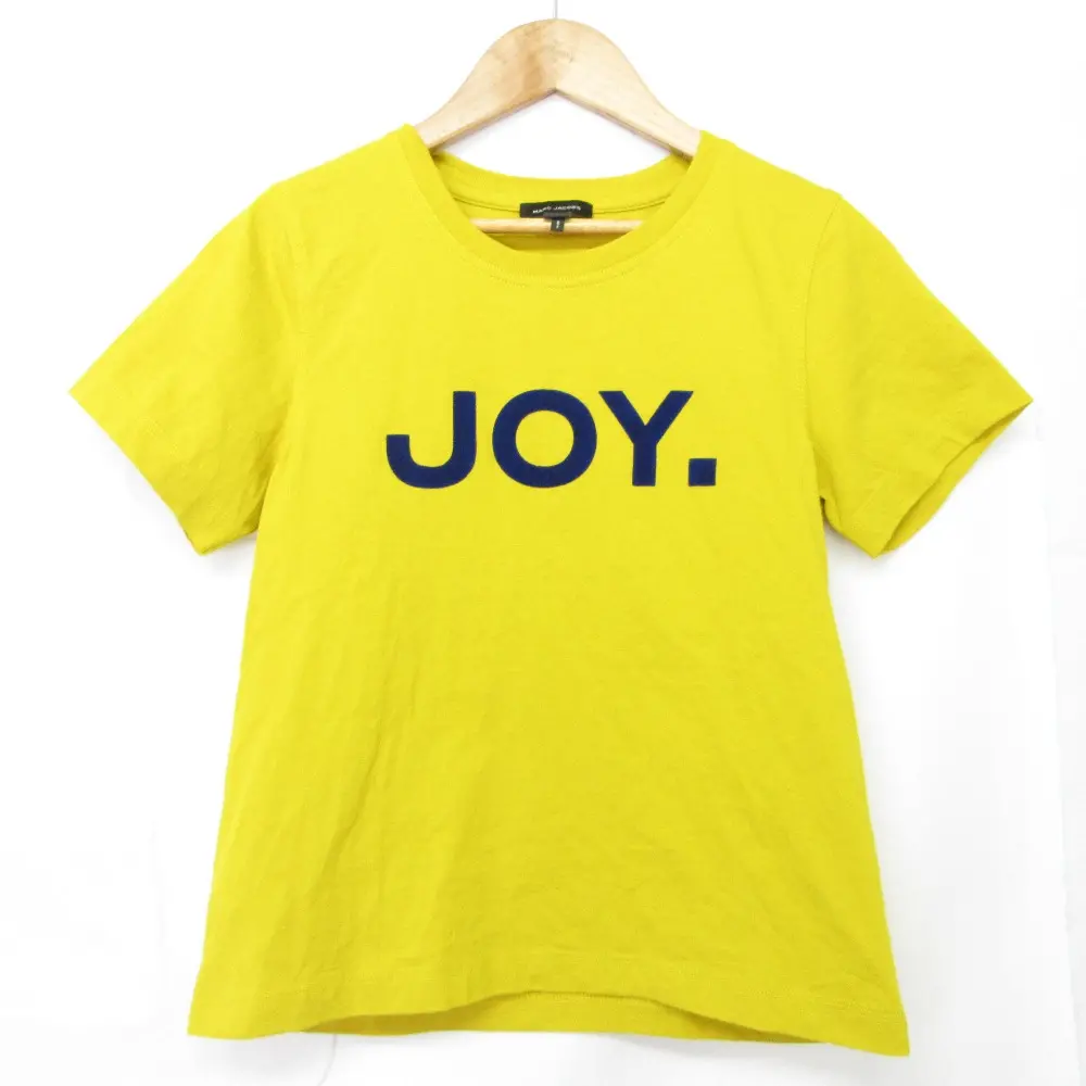 MARC JACOBS マークジェイコブス 2025年モデル JOY SLIM TEE クルーネック 半袖 Tシャツ カットソー Sサイズ イエロー