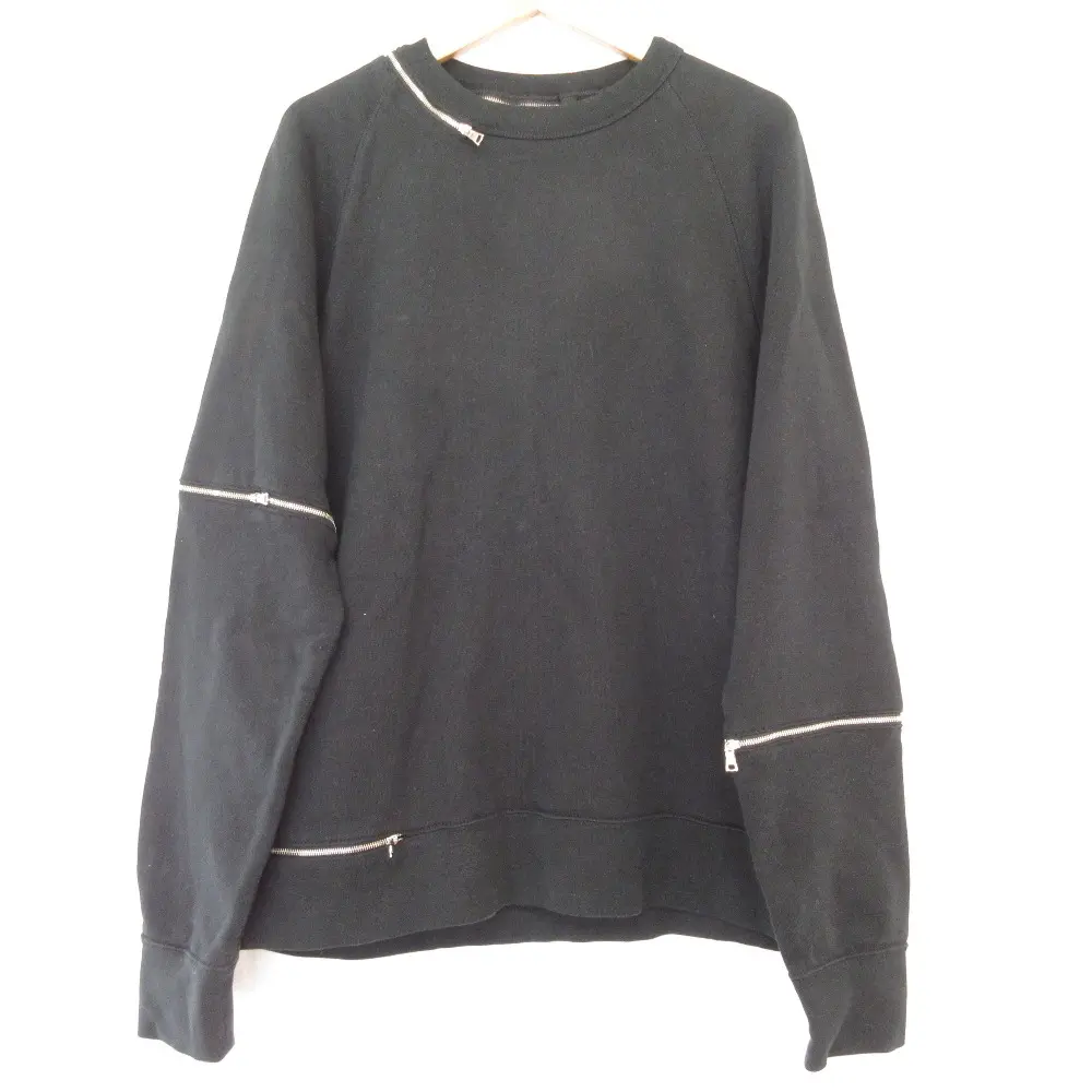 MARC JACOBS マークジェイコブス ファスナーデザイン スウェットシャツ トレーナー ブラック 