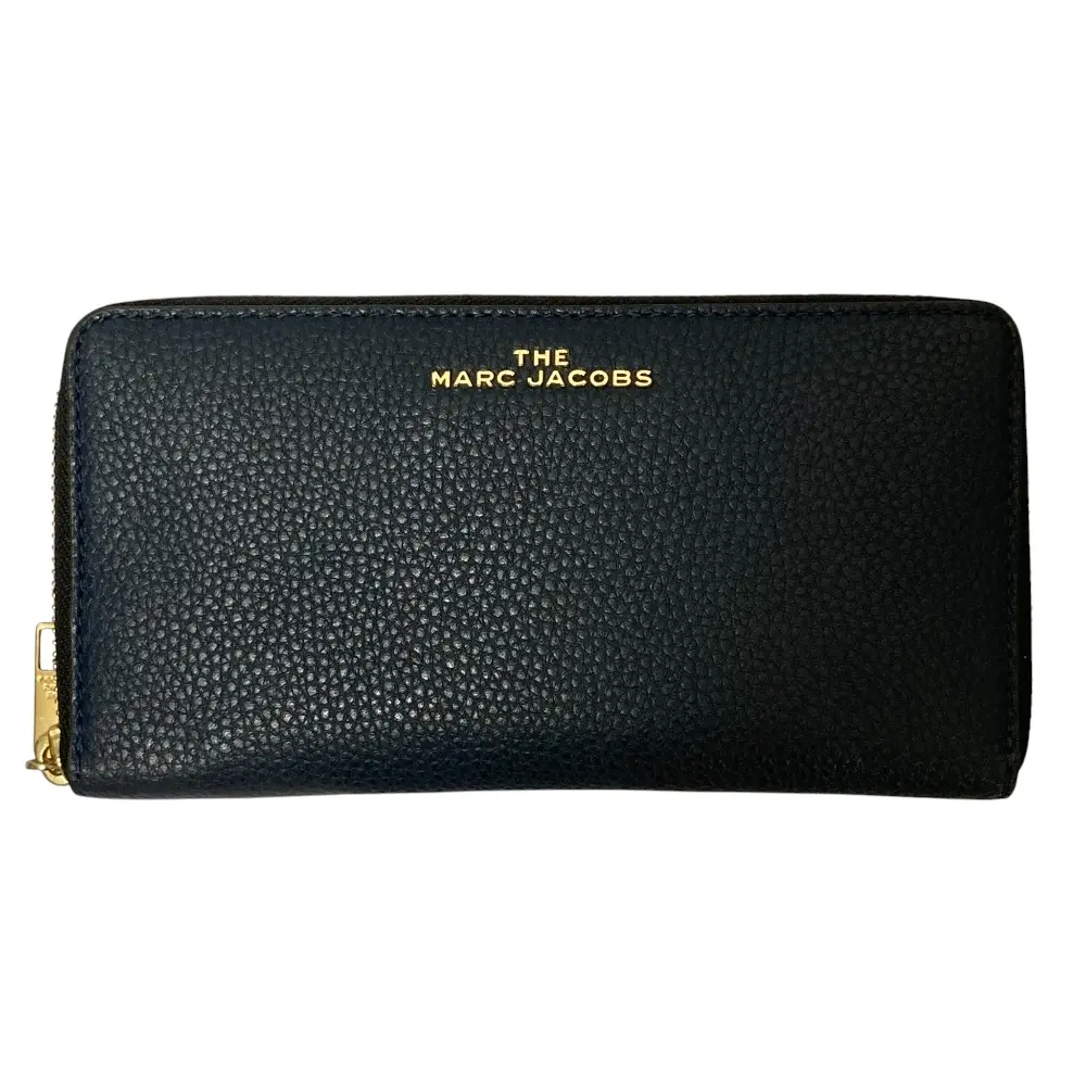 MARC JACOBS マークジェイコブス ラウンドジップ ウォレット 長財布 オーガナイザー ネイビー
