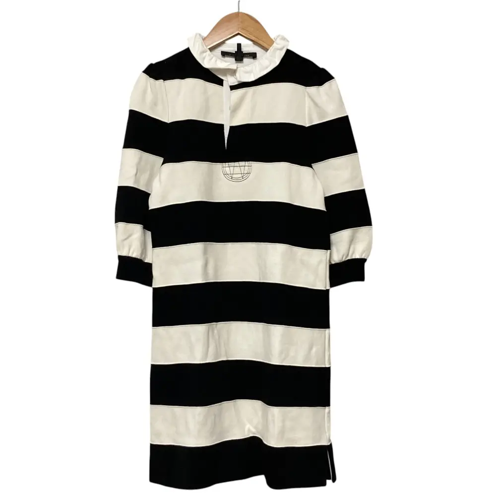 MARC JACOBS マークジェイコブス ボーダー ラガーシャツワンピース XS ブラック ホワイトの買取実績【2026年3月買取】