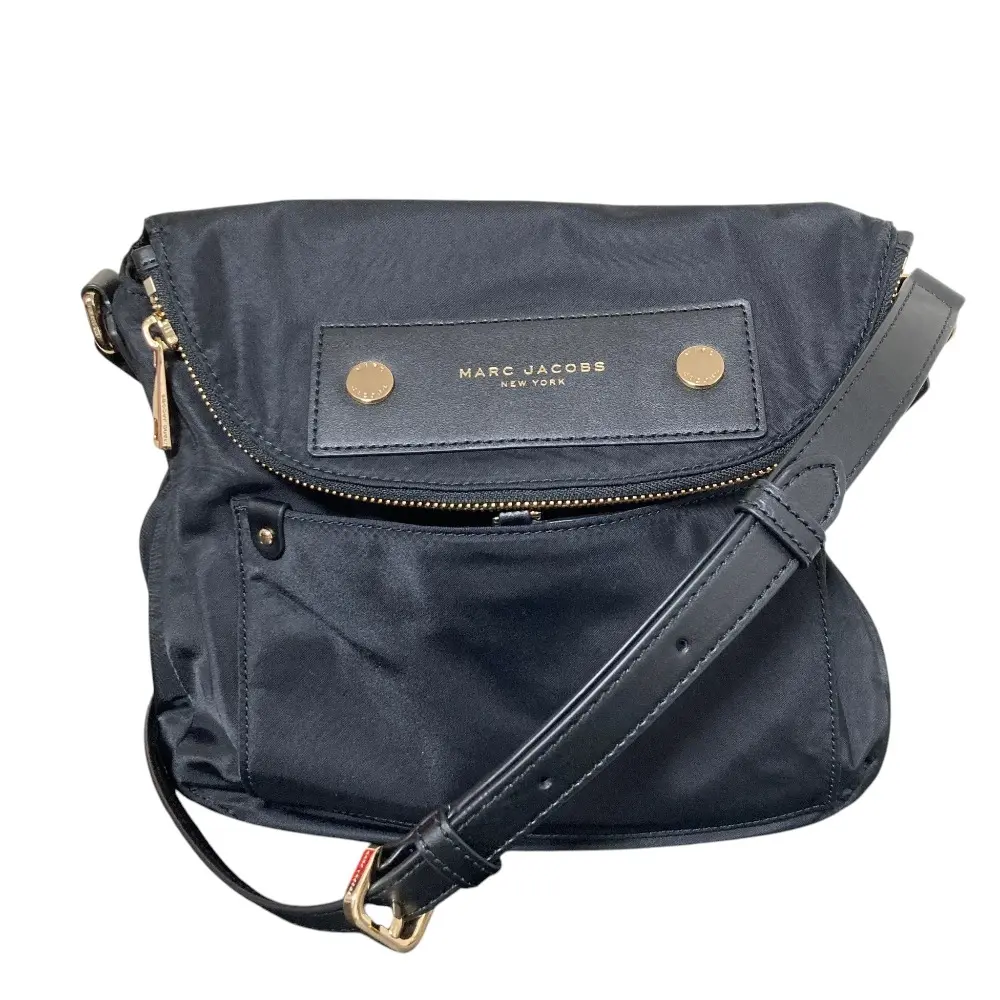 Marc Jacobs マークジェイコブス ナイロン ショルダーバッグ パスケース付き M0014625 ブラック