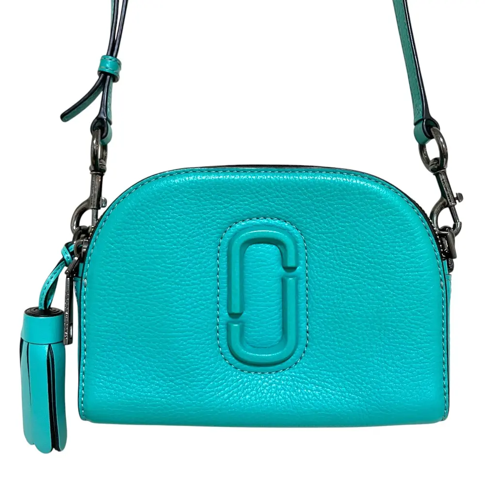 MARC JACOBS マークジェイコブス シャッター クロスボディーバッグ ショルダーバッグ ターコイズブルー