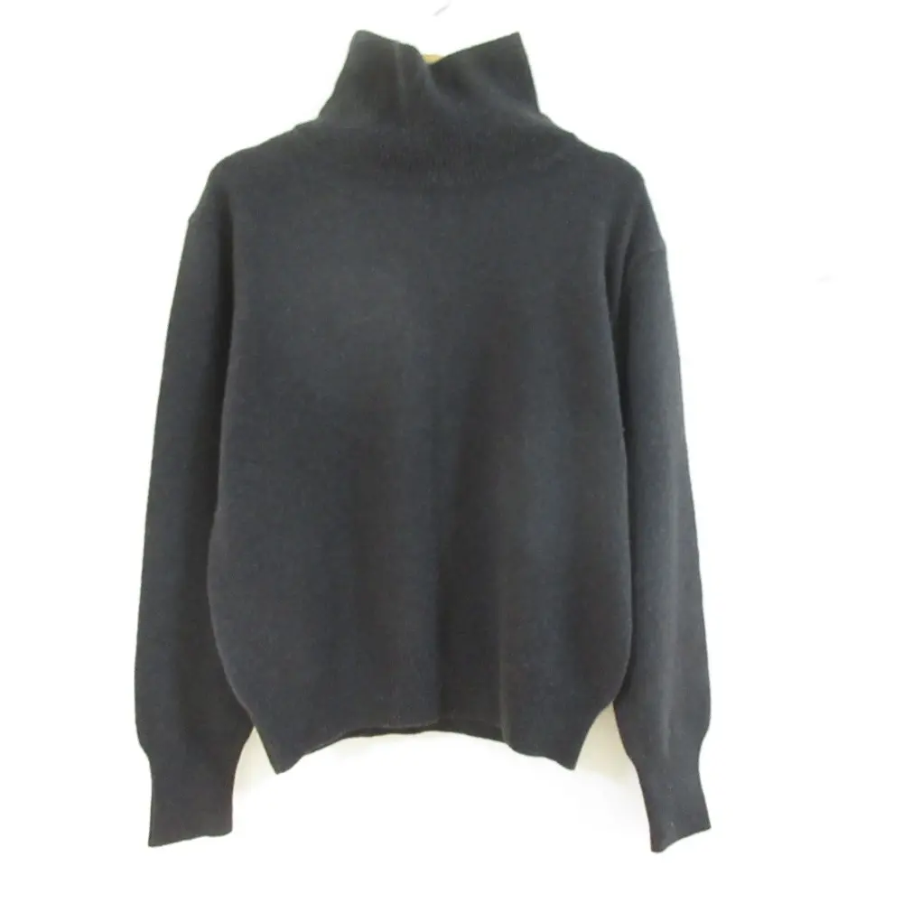 MARGARET HOWELL マーガレットハウエル ウールブレンド タートルネック セーター ニット ２ チャコールグレー