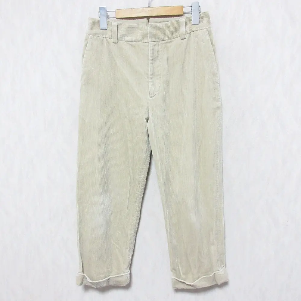 21AW MARGARET HOWELL マーガレットハウエル 8 WALE CORDUROY トラウザー コーデュロイパンツ 578-1243002 1 ベージュ
