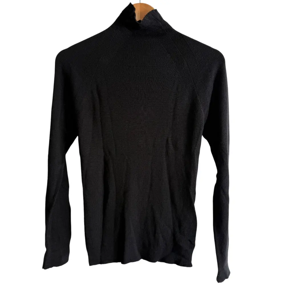 MARGARET HOWELL マーガレットハウエル ×ジョンスメドレー ST MORITZ JUMPER 長袖 タートルネック ニット セーター 2 ブラック