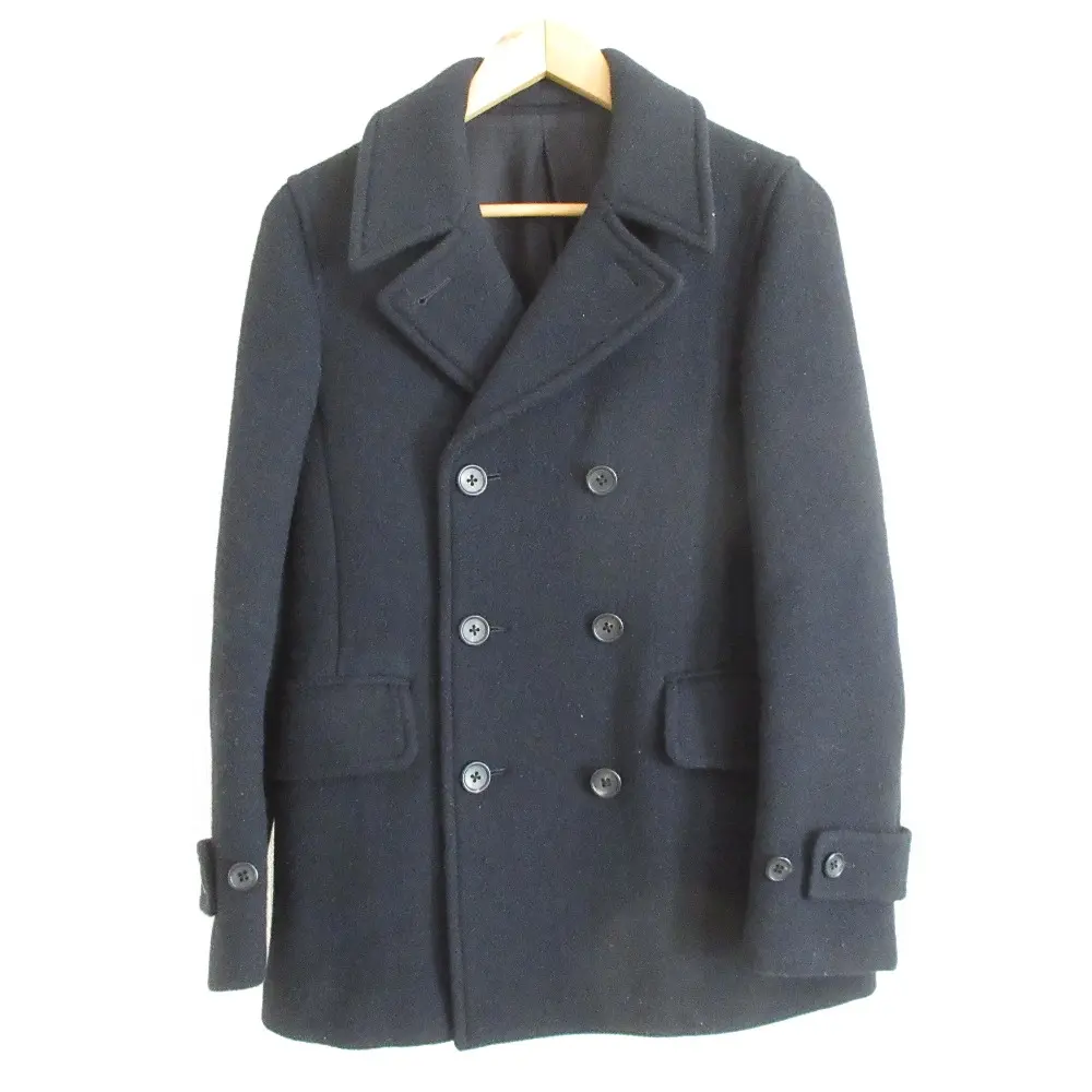 MARGARET HOWELL マーガレットハウエル ダブルブレスト メルトン Pコート ピーコート 2 ブラック