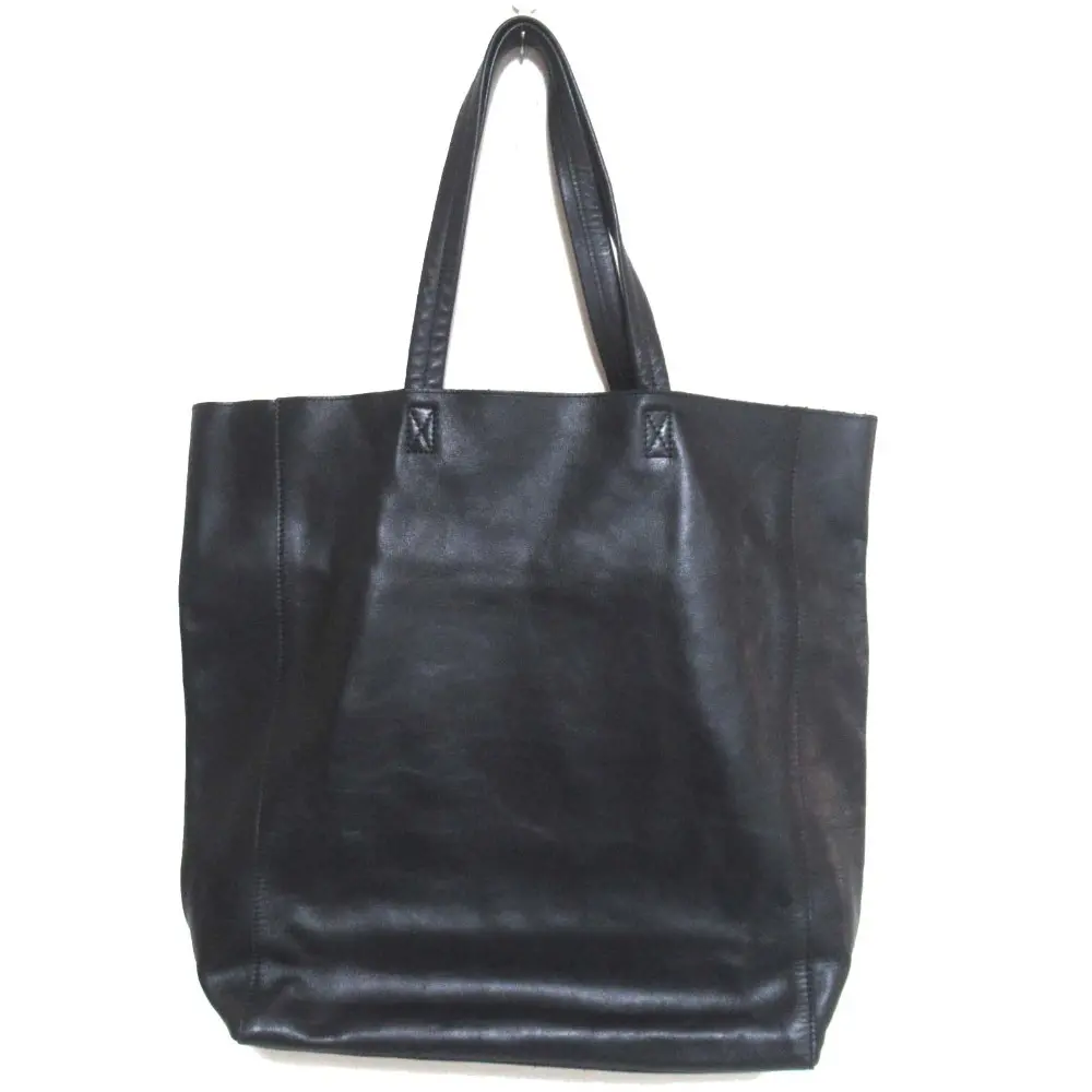 MARGARET HOWELL マーガレットハウエル レザー トートバッグ ショルダーバッグ ブラック