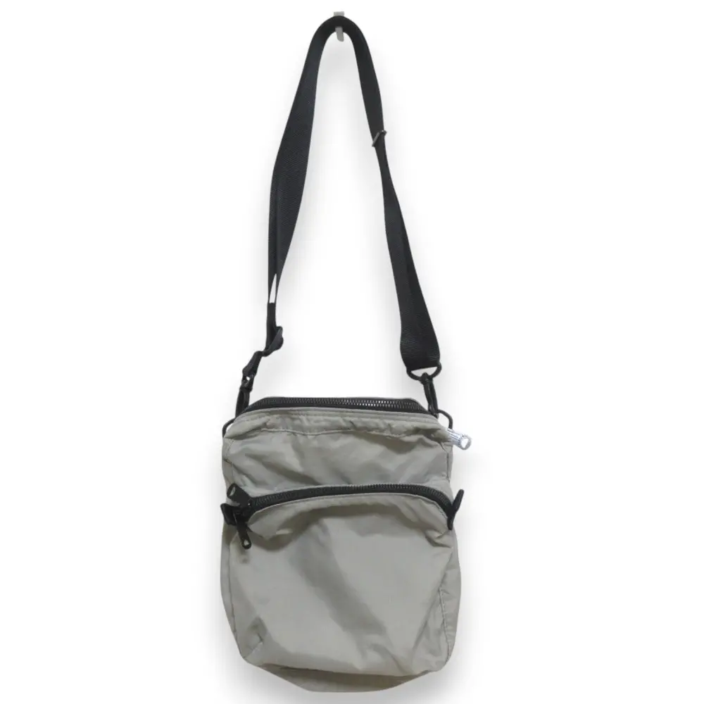 MARGARET HOWELL マーガレットハウエル ポーター別注 RECYCLE NYLON OXFORD ショルダーバッグ グレー×ブラック