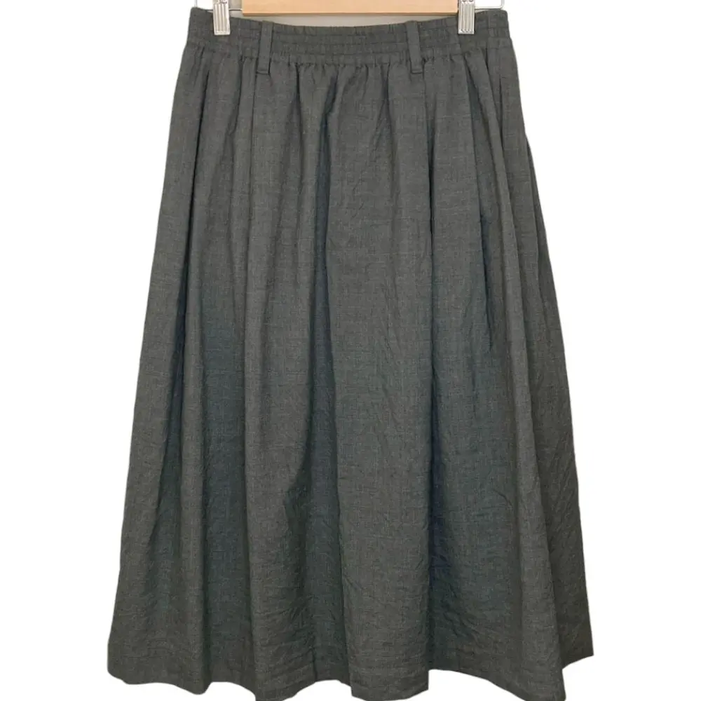 MARGARET HOWELL マーガレットハウエル イージー ギャザースカート サイズ2 グレー