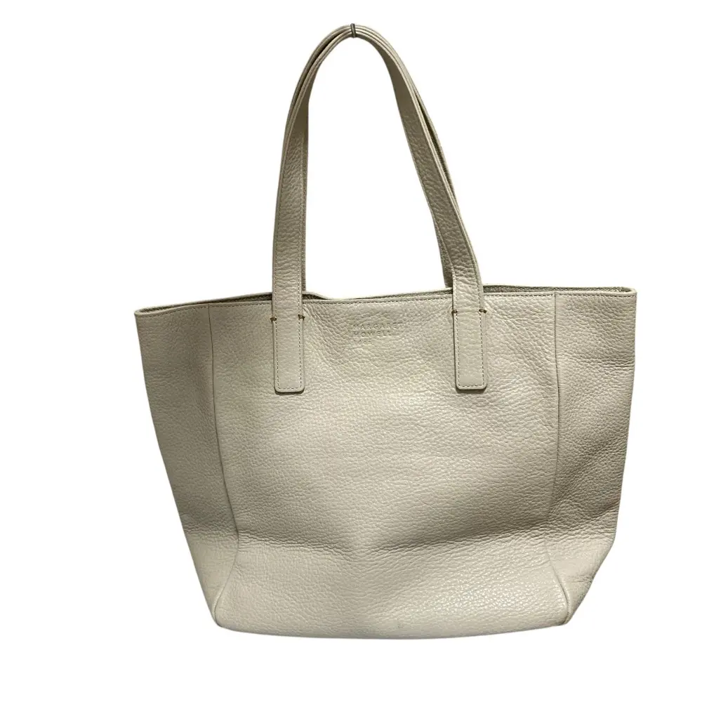 MARGARET HOWELL マーガレットハウエル IDEA レザー ハンドバッグ トートバッグ ライトグレー