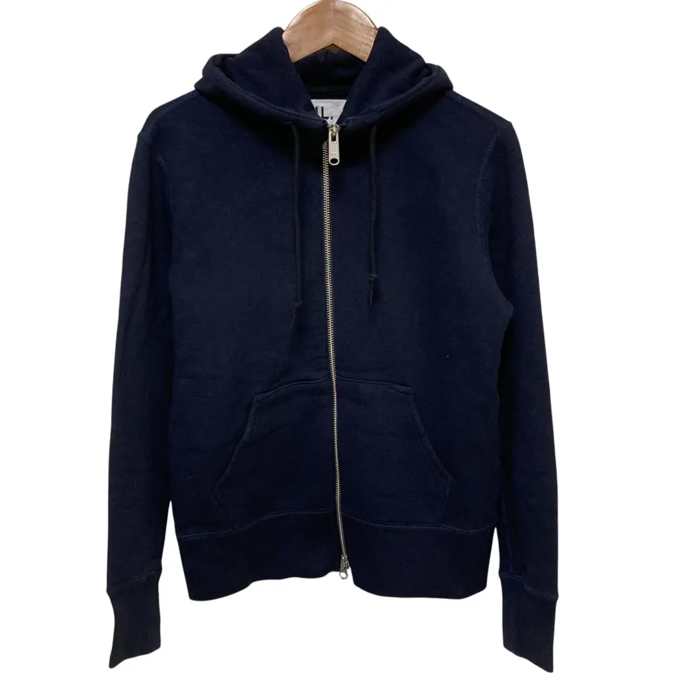 MHL MARGARET HOWELL マーガレットハウエル ループウィラー ジップアップパーカー サイズ2 ネイビー