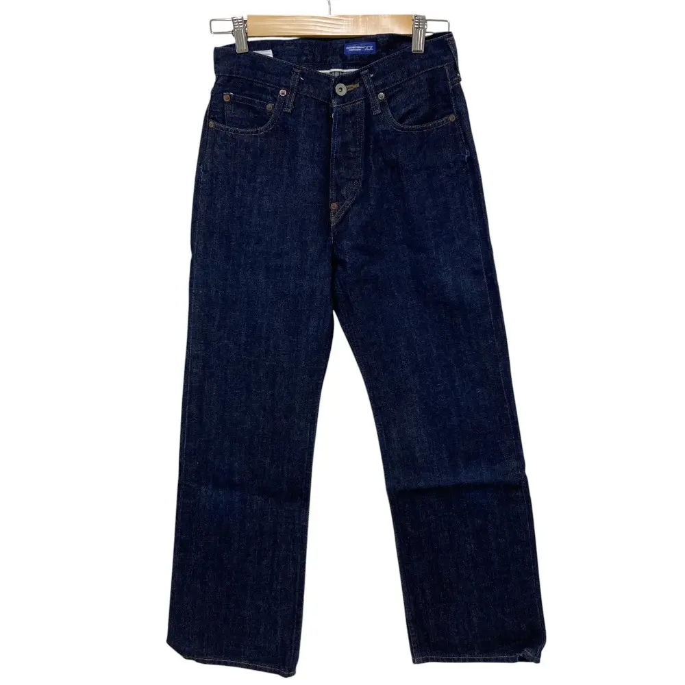 MHL MARGARET HOWELL マーガレットハウエル CANTONOVERALLS セルビッチ ワークデニムパンツ サイズ27 インディゴブルー