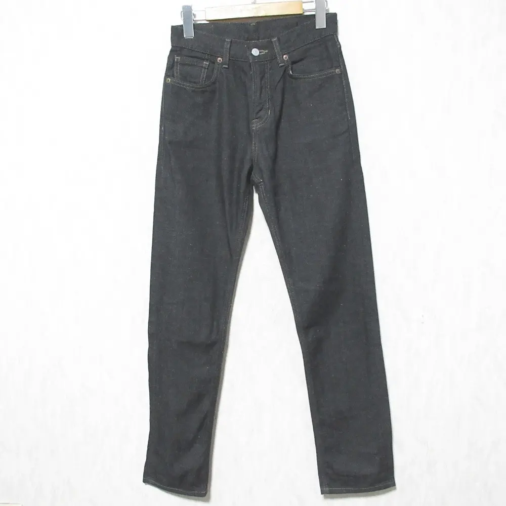 MARGARET HOWELL マーガレットハウエル エドウィン ストレートデニムパンツ 26×31 ブラックグレー