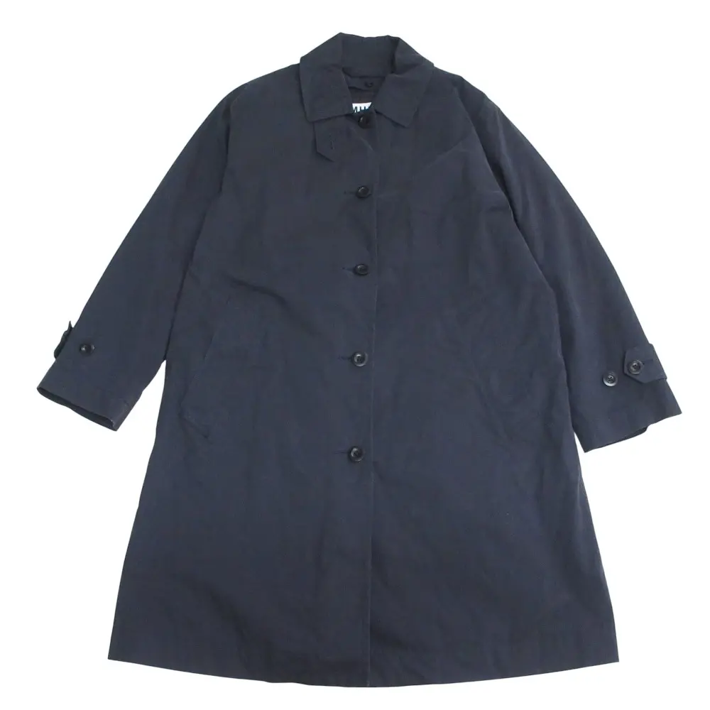 MHL Margaret Howell マーガレットハウエル ダウンライナー付 ステンカラーコート 0 ネイビーブラック