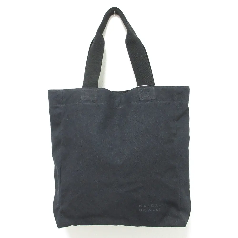 25SS MARGARET HOWELL マーガレットハウエル キャンバス トートバッグ 579-5171003 ブラック 