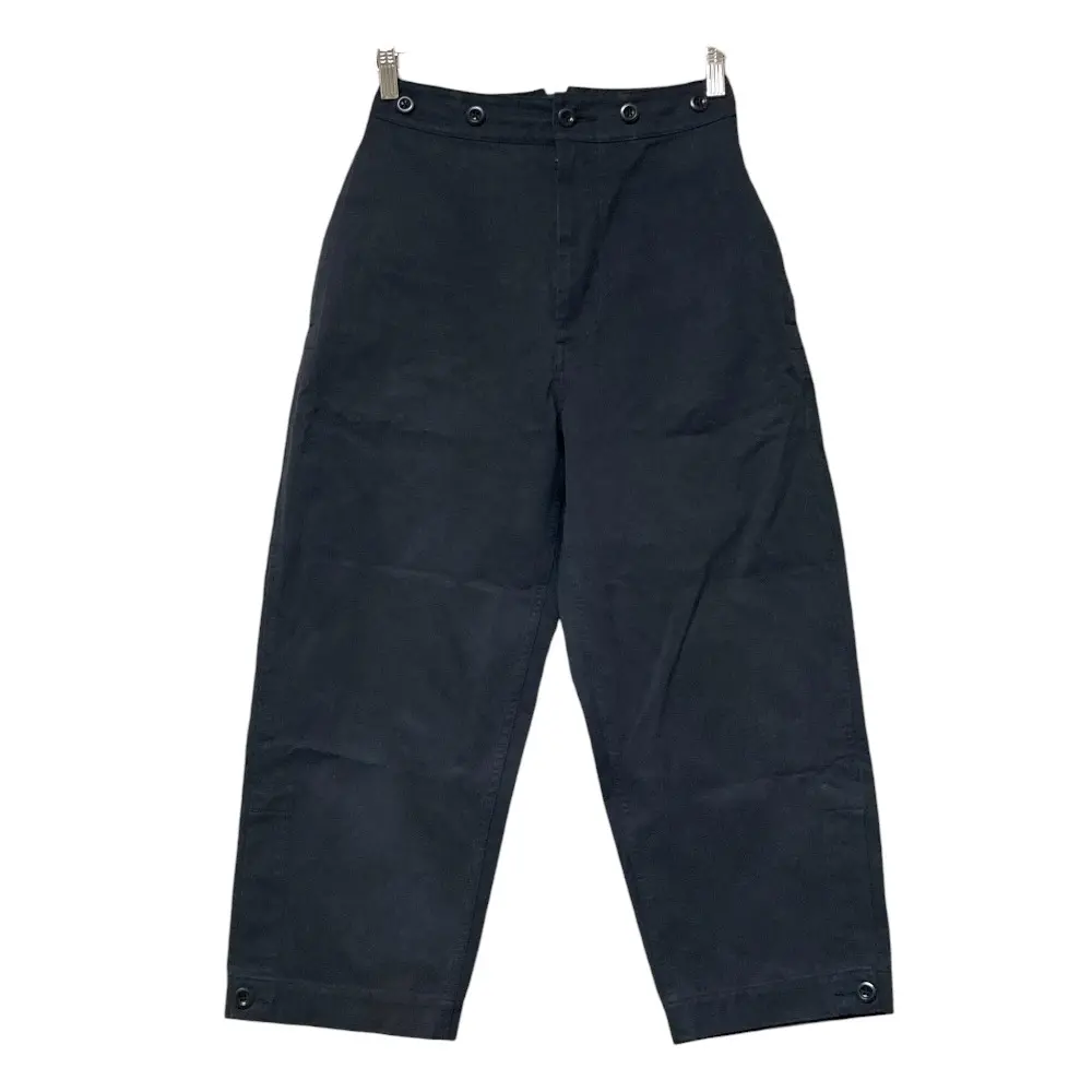 MHL. マーガレットハウエル WASHED COMPACT COTTON TROUSERS パンツ サイズ0 ブラック